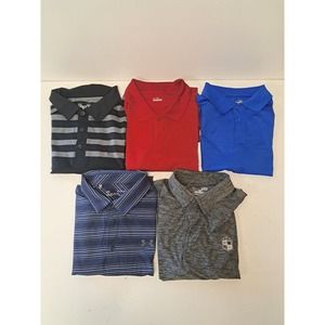 Lot of 5 Under Armour Men’s Polo Shirt Size XL Loose Heatgear Golf Polos D